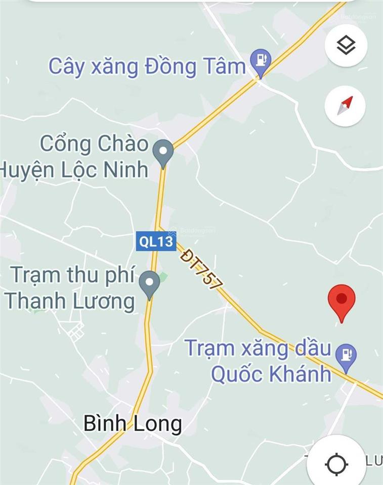 Bán đất ấp thanh hưng, xã thanh lương, bình long, bình phước