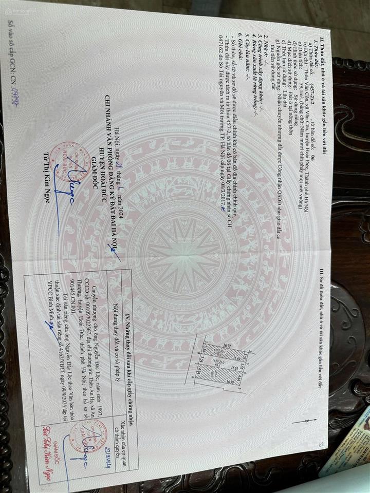 Chính chủ cần thanh khoản 59,1m đất tại vân côn an khánh
