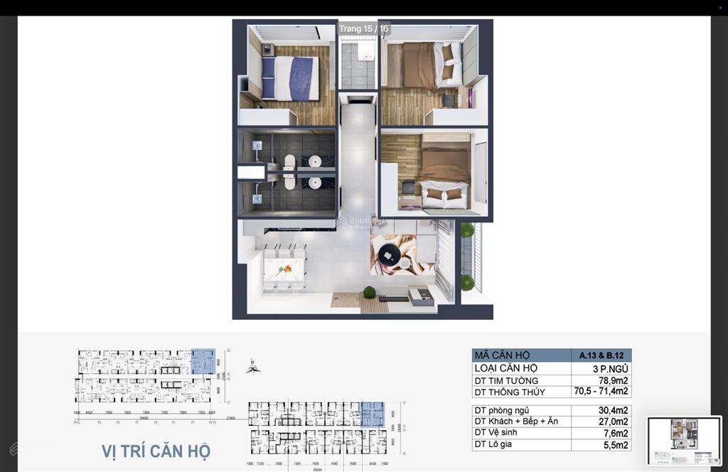 Căn chung cư mường thanh phú hữu. quy mô 29 tầng, 5 tầng thương mại, 2 hầm, 6 thang máy