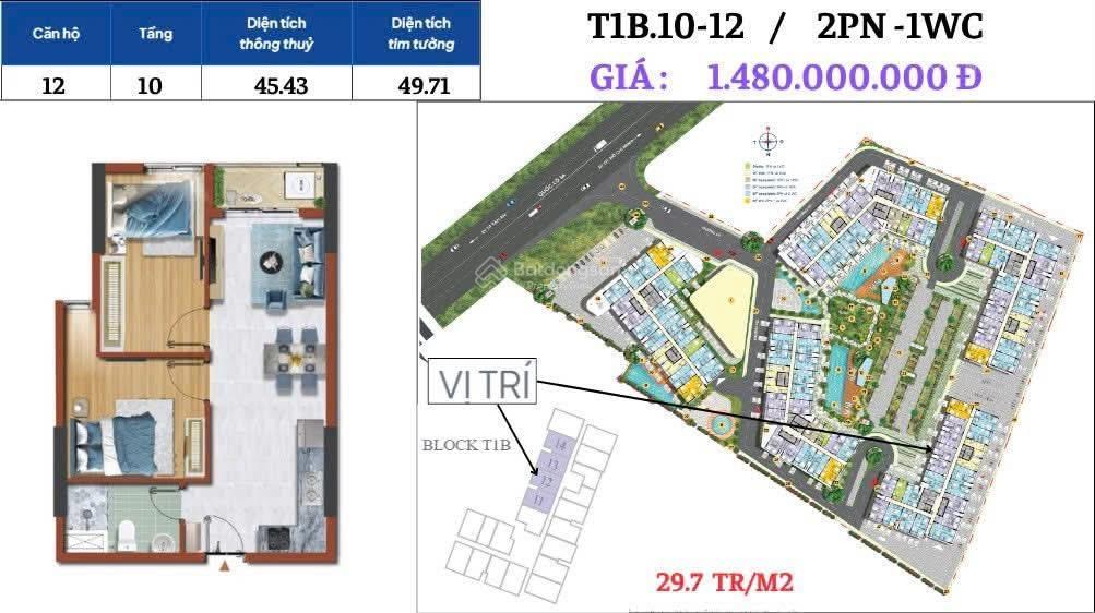 Bán gấp 400 triệu nhận nhà ở ngay. view đẹp, tầng đẹp. giá tốt  hỗ trợ vay bank