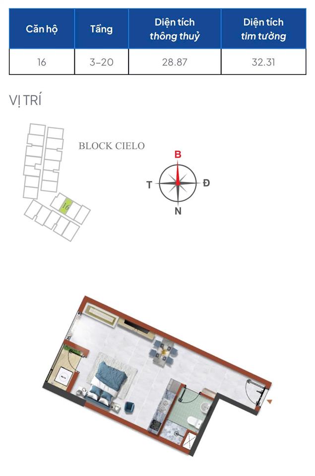 Căn hộ 1pn 199tr mua ngay destino view nội khu hồ bơi mát mẻ