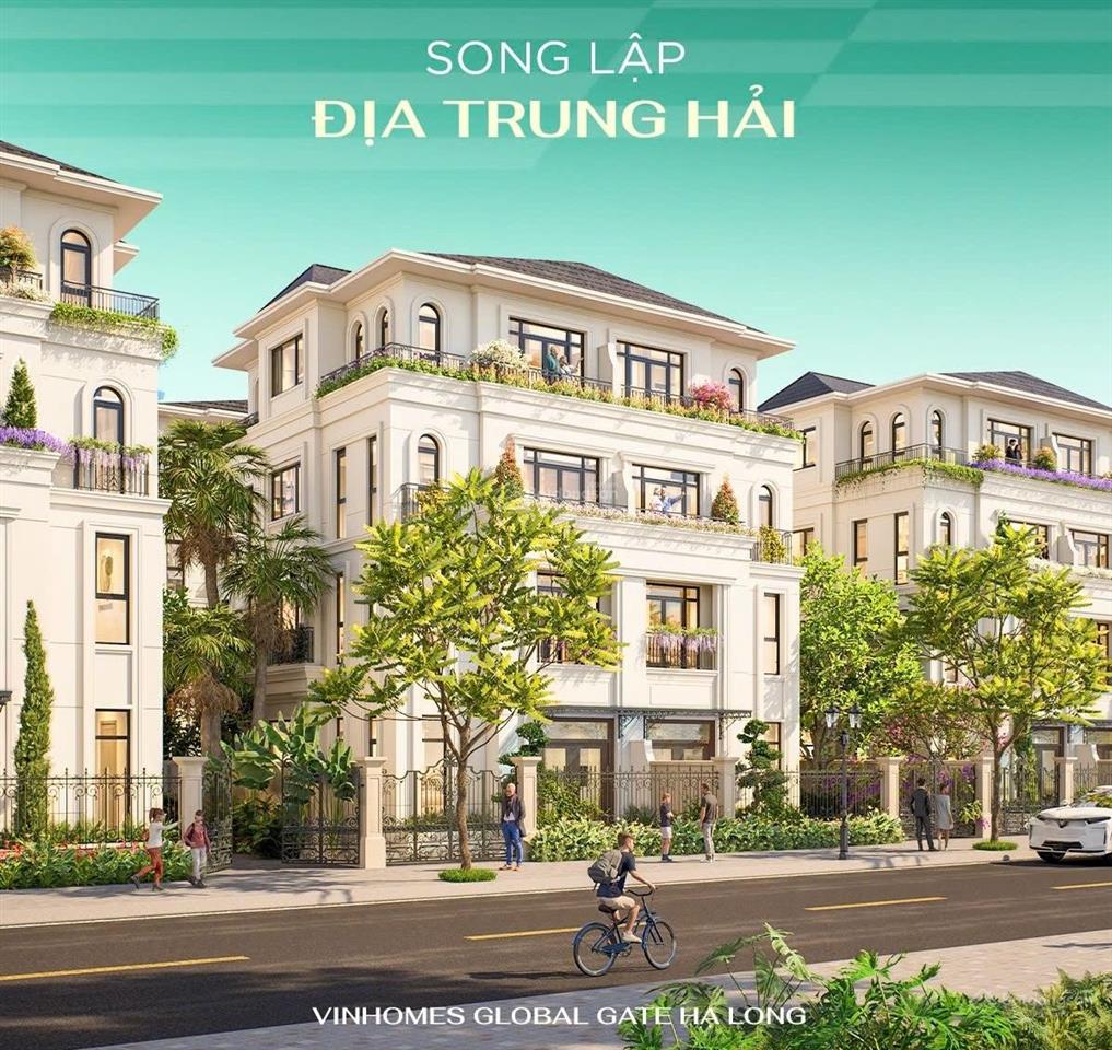 Cực hot biệt thự song lập vịnh bình minh 162m² vinhomes hạ long giá 12,1 tỷ sát công viên, gần biển