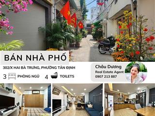 Bán nhà phố quận 1 khu tân định 4.2x16.6m gần hai bà trưng