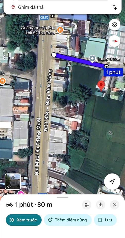 Bán đất diên an. diên khánh . cách đường 23/10 chỉ 80m. 73,8m ngang 5m giá 1tỷ7