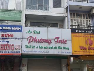 Bán nhà mặt tiền nguyễn thiện thuật, p2, q3 . kết cấu trệt, 3 lầu, st. chỉ 17.8 tỷ