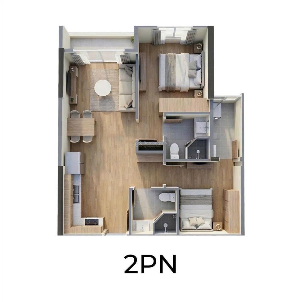 Cần bán căn hộ 2 ngủ 2 vs giá chỉ 4.4 tỷ / căn hộ cao cấp 5* sky park nam an khánh