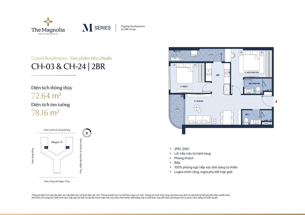 Cần bán gấp 2pn giá chỉ 7,686 tỷ view nội khu cực đẹp dự án the maglonia  mik khai sơn, long biên