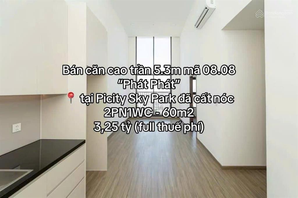 Chính chủ cần sang lại căn cao trần 2pn1wc giá chỉ 3,250 tỷ full thuế phí