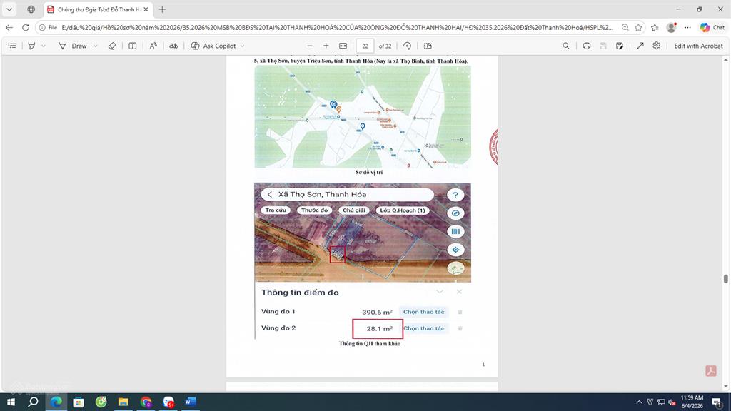 Bán đất tại thôn 5, xã thọ bình, tỉnh thanh hoá