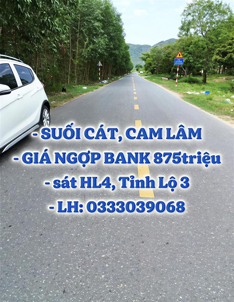 Giá ngộp bank 875 triệu, sẵn sổ tại suối cát.  0333 039 ***