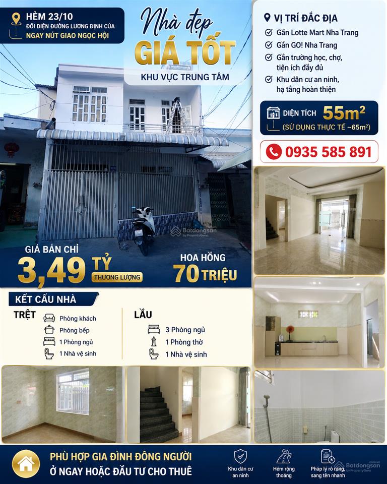 Chính chủ bán gấp !!! gần siêu thị lotte và go