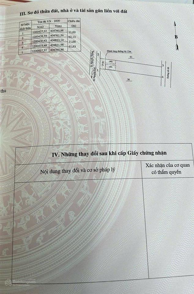 Bán 680m2 đất mặt đường nguyễn thông, hàm tân, bình thuận