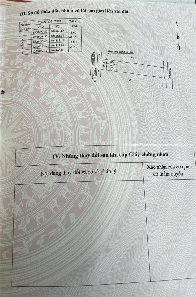 Bán 680m2 đất mặt đường nguyễn thông, hàm tân, bình thuận
