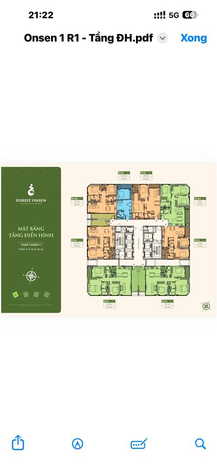 Bán cc 1pn 1wc eco retreat long an 2,6 tỷ, 46m2 tại xã thanh phú, huyện bến lức