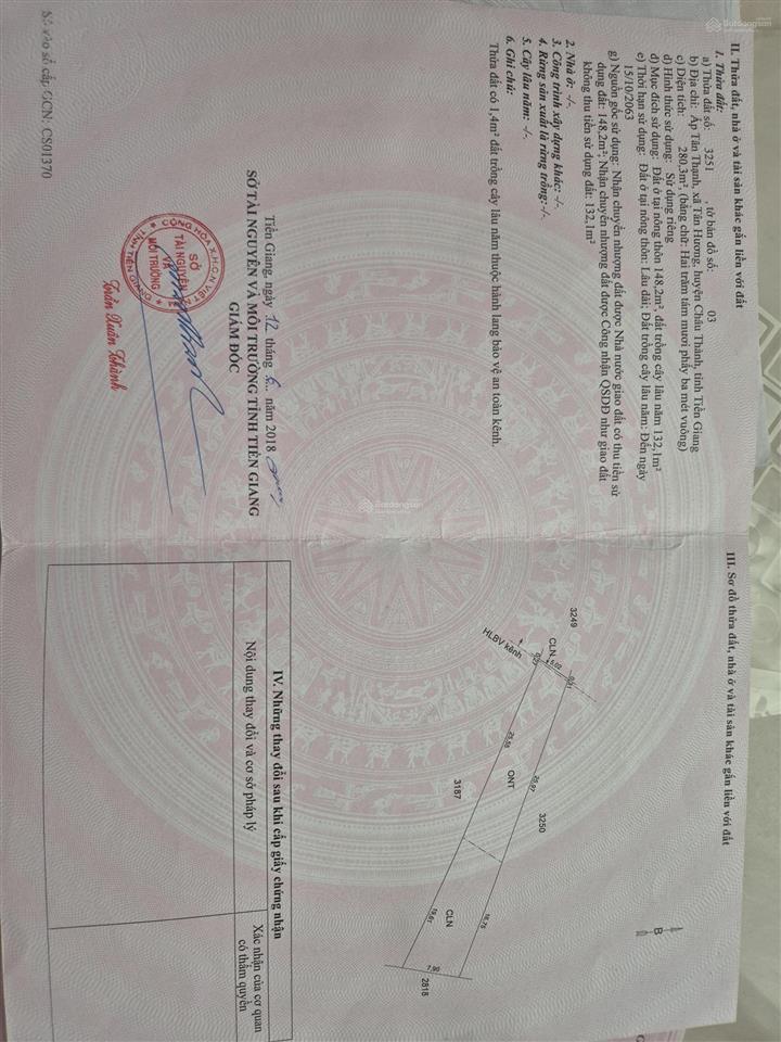 Chính chủ bán nhà 303,3m2 mặt tiền đường 7m cách ql1a 100m