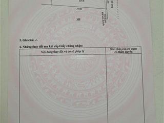 Đất đẹp cẩm toại tây hòa vang, 124m2 có 120m2 đất ở vuông vắn.