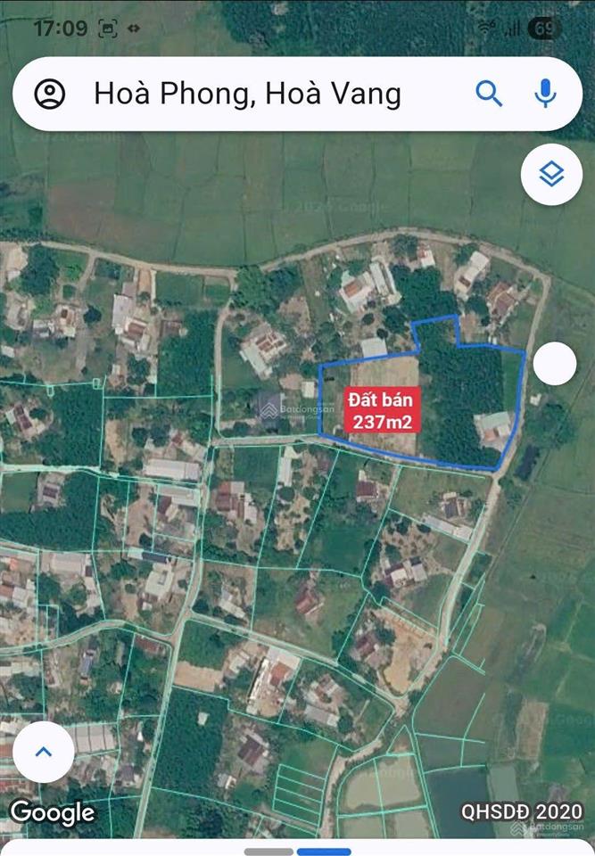 Đất đầu tư dài hạn, 237m2 đất trồng cây hằng năm chuyển đổi mục đích lên đất ở.