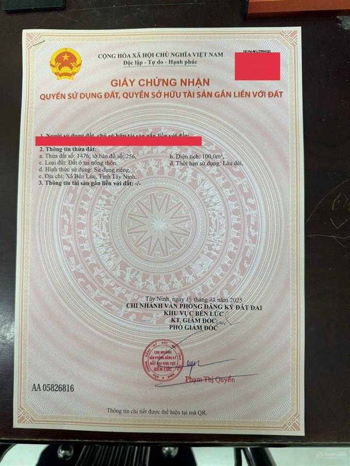 Bán nền kdc trung tâm bến lức, long an