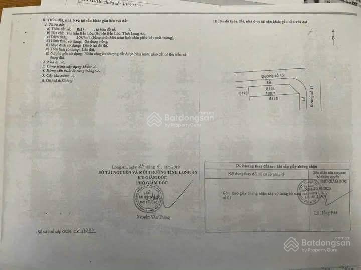 Bán lô góc khu 135 bến lức, long an