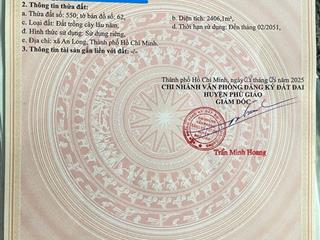 Cần bán 30m mặt tiền đường tạo lực bắc tân uyên  phú giáo  bàu bàng. 2406m2 chỉ 8 tỷ