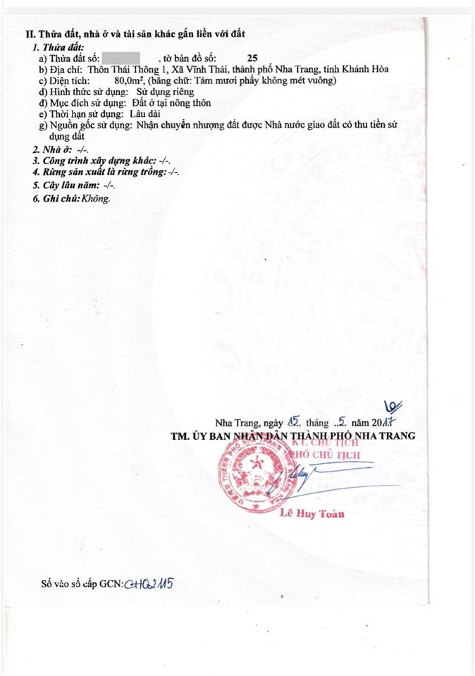 Bán đất full thổ cư tặng nhà cấp 4 đang cho thuê. sát bên kđt mỹ gia. cách biển 7 phút. chỉ 2,1 tỷ