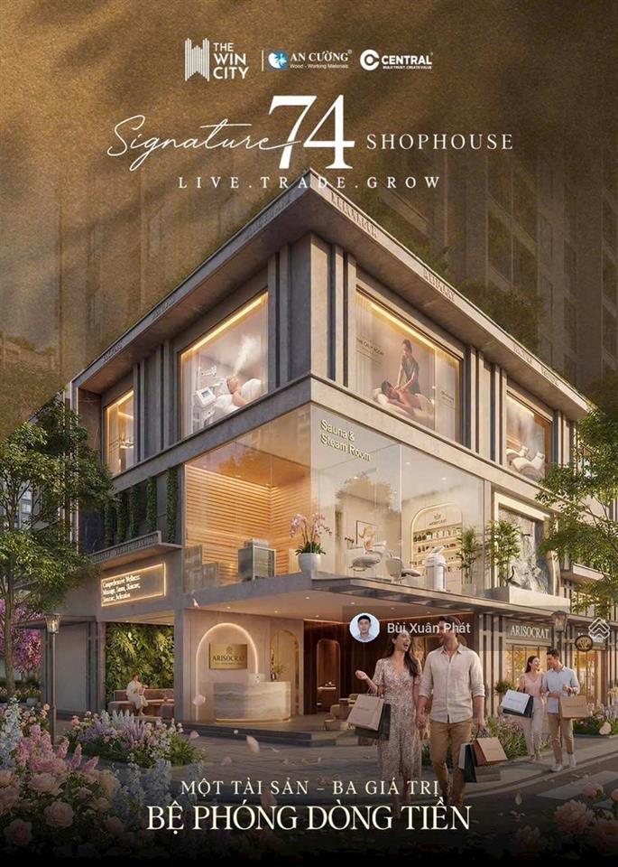 Shophouse the win city độc bản duy nhất,thu nhập dòng tiền cao chỉ tt 10%, bank lãi 3.3%/năm