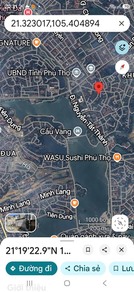 Bán ô đất việt trì 184m2, mt 8,3m, 2 mặt đường ô tô tránh, trung tâm hành chính tỉnh phú thọ