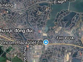 Bán ô đất việt trì 184m2, mt 8,3m, 2 mặt đường ô tô tránh, trung tâm hành chính tỉnh phú thọ