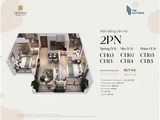 Chính chủ giảm 500tr so với giá gốc căn 2pn 64m2 toà v3, bc đông nam giá cực tốt chỉ 4,3 tỷ