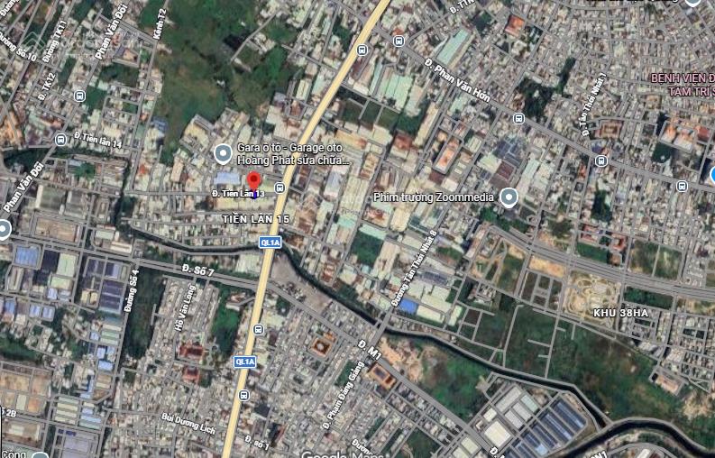 Bán nhà mặt tiền đường tiền lân 13, dt 8mx25m, nhà cấp 4, gần ql1a, xe công chạy ngày đêm