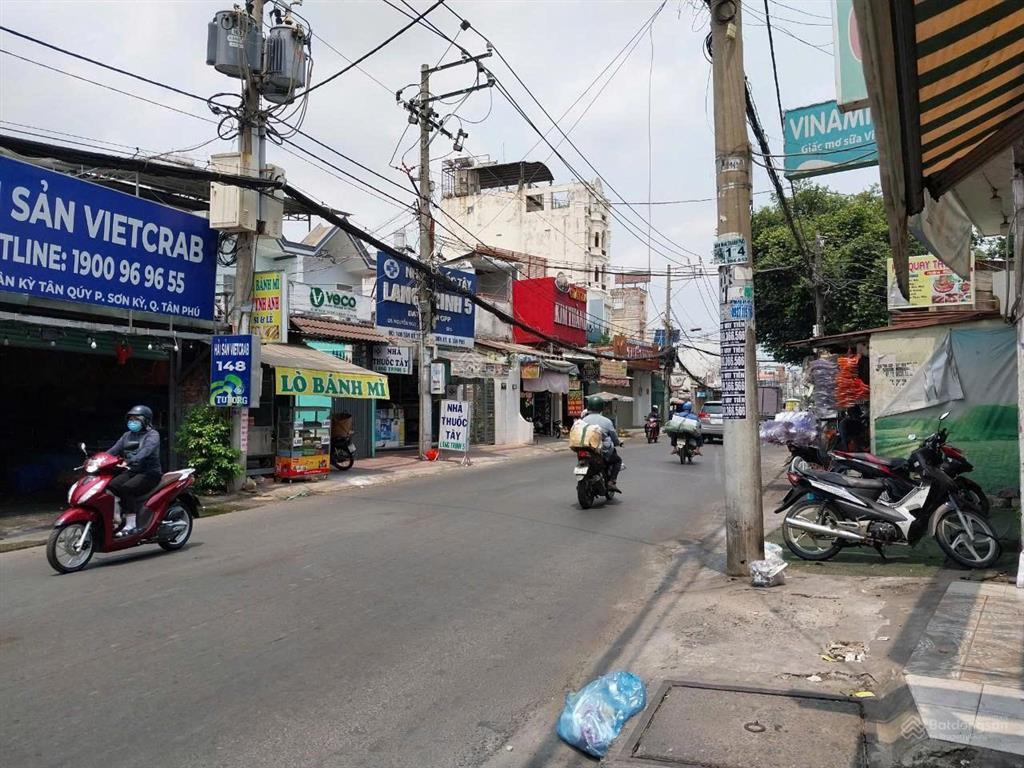 Bán nhà mặt tiền đường tân kỳ tân quý, dt 7mx30m, nở hậu nhẹ, cấp 4, gần lê trọng tấn, trường chinh