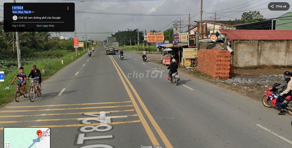 CHO THUÊ ĐẤT MẶT TIỀN TỈNH LỘ 824 - KDC TÂN ĐỨC, ĐỨC HÒA, LONG AN