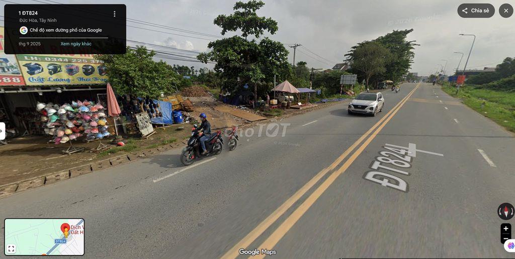 CHO THUÊ ĐẤT MẶT TIỀN TỈNH LỘ 824 - KDC TÂN ĐỨC, ĐỨC HÒA, LONG AN