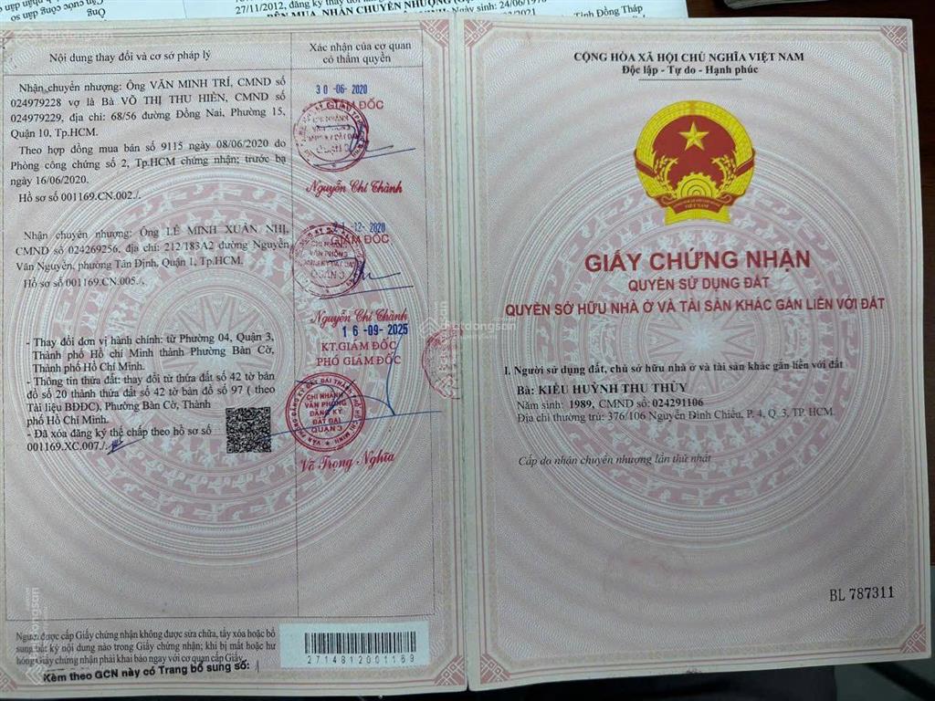 Nhà 376/106 nguyễn đình chiểu  23m2  1t,1 lửng, 3l, st  6.5 tỷ tl