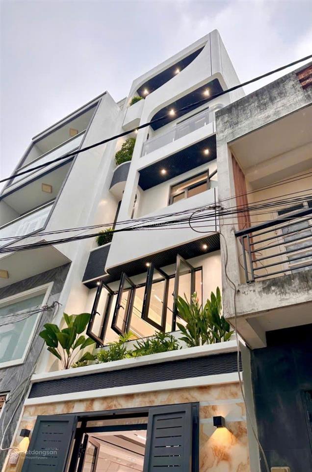Nhà hẻm một xẹt 6m đường lê văn quới, 4x14m, đúc 4,5 tấm, nội thất cao cấp
