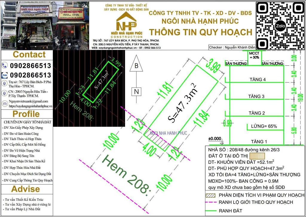 Bán nhà 1 sẹc đường 26/3 giá 6,6 tỷ