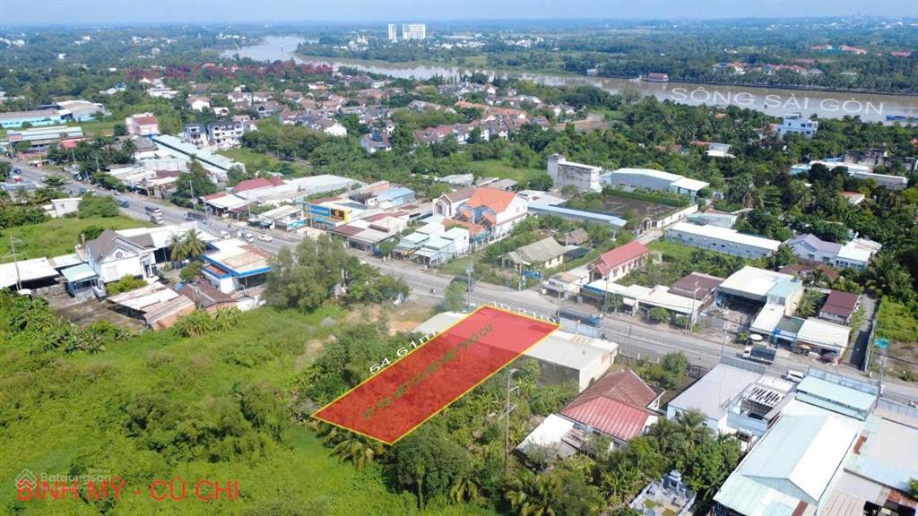 Đất mặt tiền tỉnh lộ 8, dt 532m2 ( 10m x 54m)  thổ cư 300m2 . đường xe container lưu thông