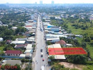 Đất mặt tiền tỉnh lộ 8, dt 532m2 ( 10m x 54m)  thổ cư 300m2 . đường xe container lưu thông