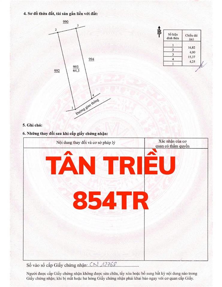Sốc 854 triệu chốt ngay đất sổ sẵn ven sông, thật 100%.