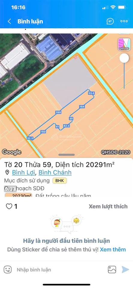 Bán đất vườn kênh 4 xã bình lợi, bình chánh. diện tích lớn, giá tốt