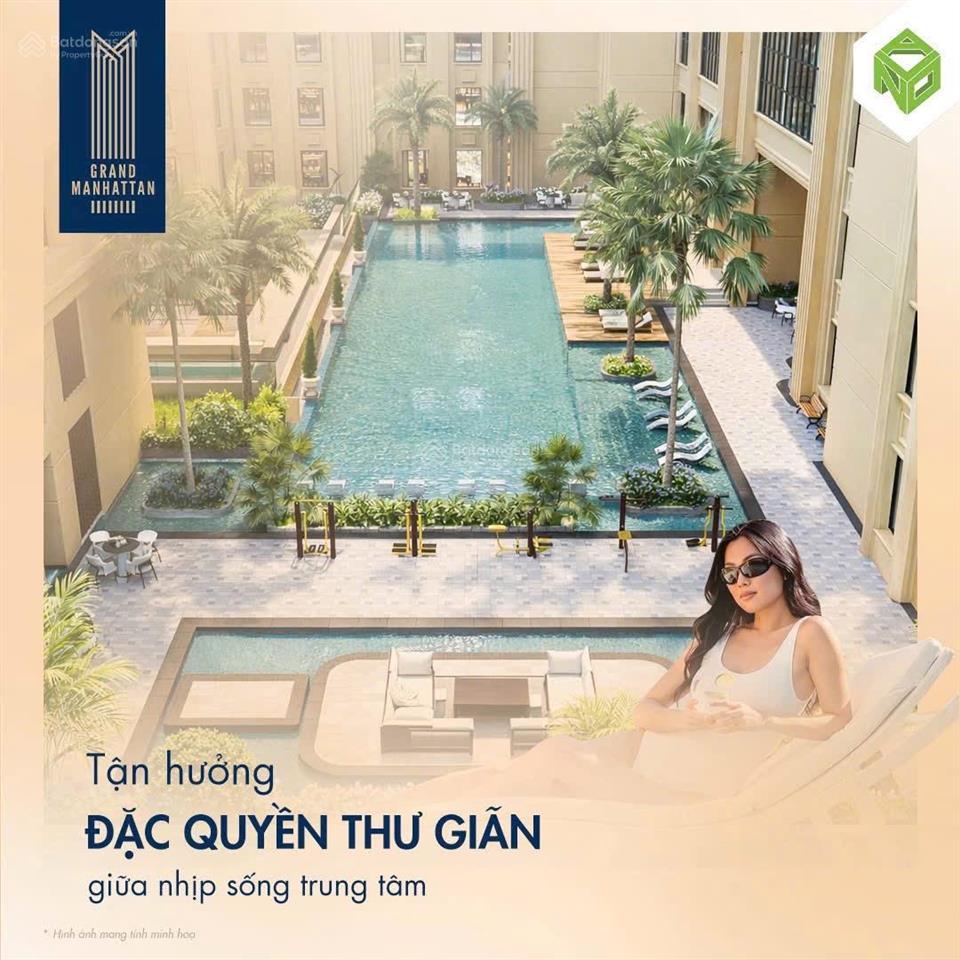 Bán căn góc tầng trung view sông grand manhattan, quận 1, tp.hcm, 17 tỷ, 83m2, dòng tiền 499tr/năm