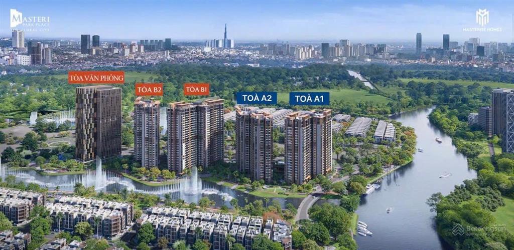 Bán căn góc 4pn căn hộ masteri park place view nhìn trực diện kênh đào nhạc nước.  0975 467 ***