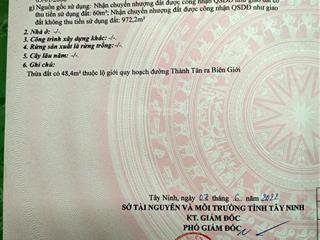 Bán gấp đất 1032,2m2 (7x177m) thành long châu thành, tây ninh, 60m2 thổ cư, giá 400 tr