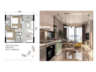 Sàn cđt nam long  chọn căn vị trí đẹp  giỏ hàng 3pn 2wc giá tốt nhất trellia cove có vat 7.1 tỷ
