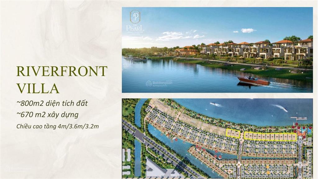 Mở bán phân khu compound cao cấp ở kđt waterpoint  the pearl  vị trí double waterfront