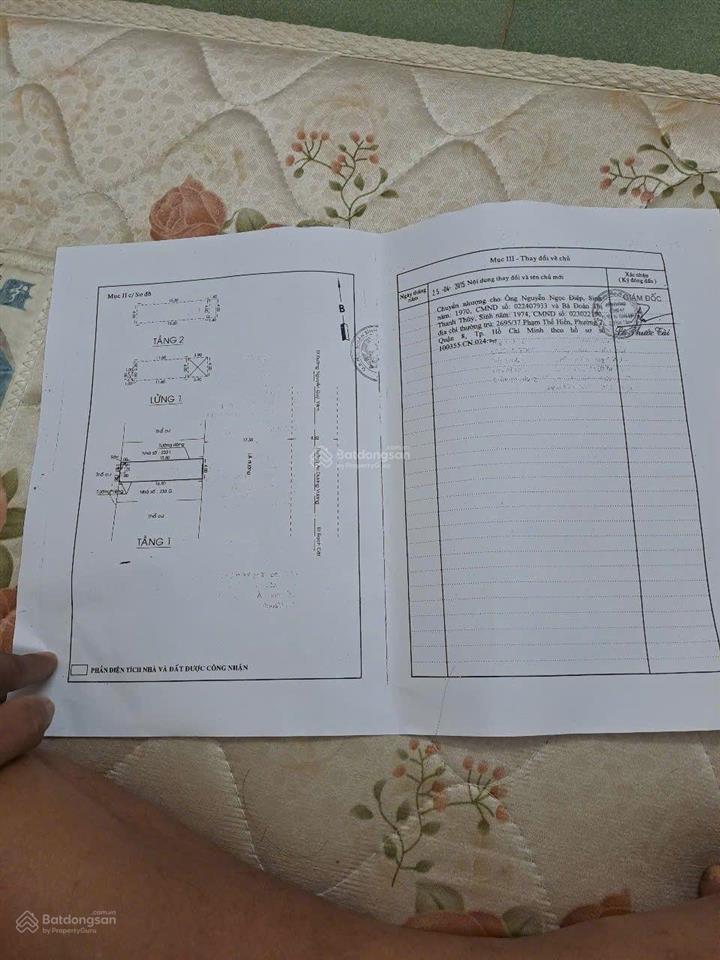 Bán nhà mặt tiền đường an dương vương phường an lạc