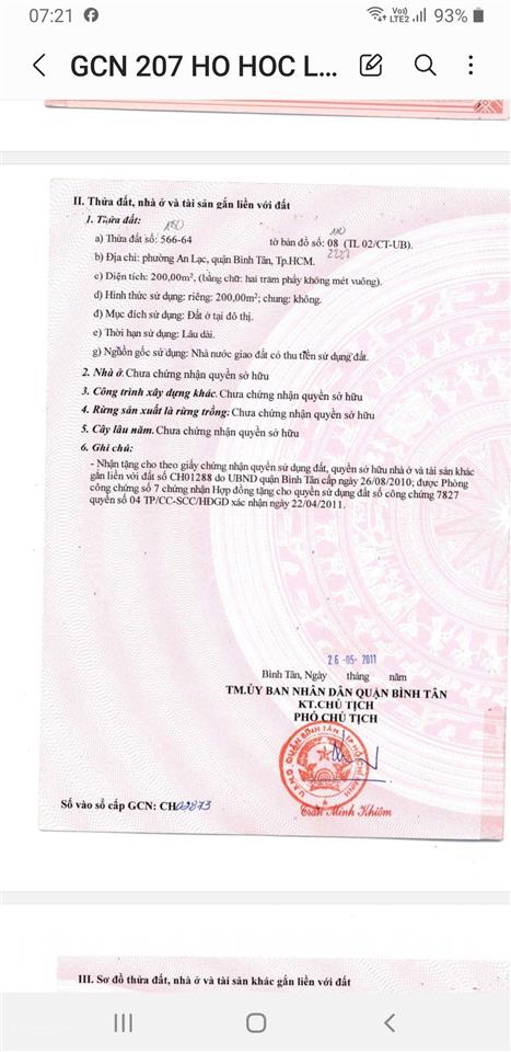 Kho 200m2 hẻm 207 hồ học lãm, phường an lạc, quận bình tân