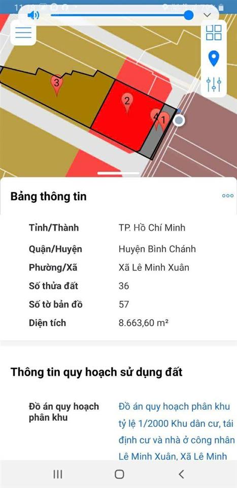 Cần bán gấp lô đất mặt tiền hẻm trần đại nghĩa, lê minh xuân, bình chánh, dt 6290m cln