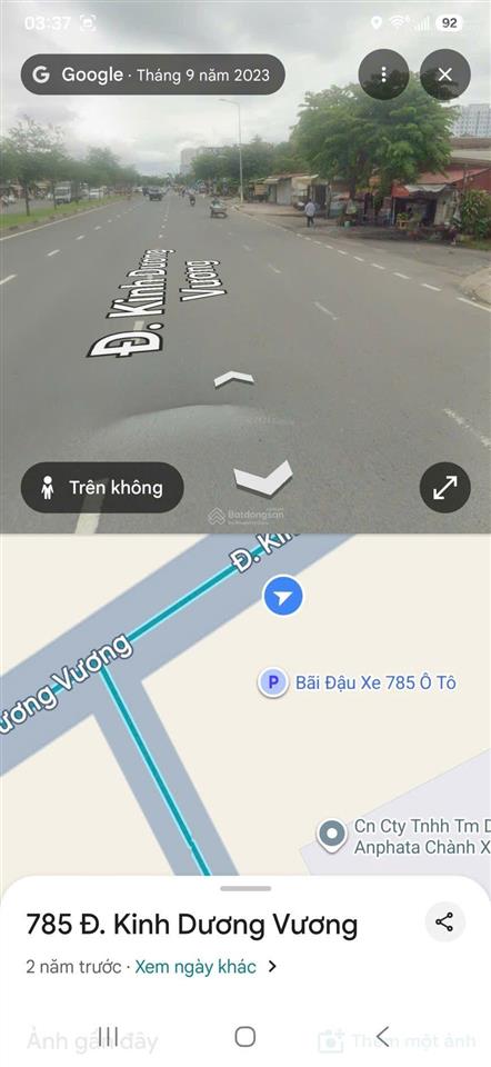 Bán lô đất 4473m mặt tiền đường kinh dương vương, phường an lạc