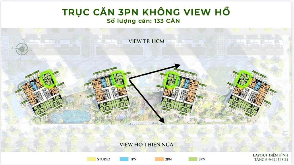Bán ch onsen eco retreat, giá ưu đãi 3,6 tỷ, view hồ thiên nga, view thành phố, tt siêu giãn